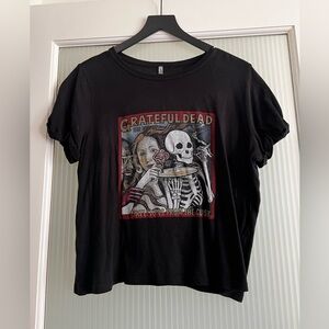 Alice + Olivia Black Grateful Dead tee shirt Size L